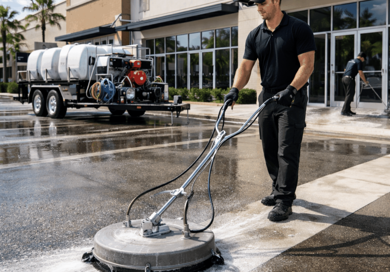 commercial pressure washing